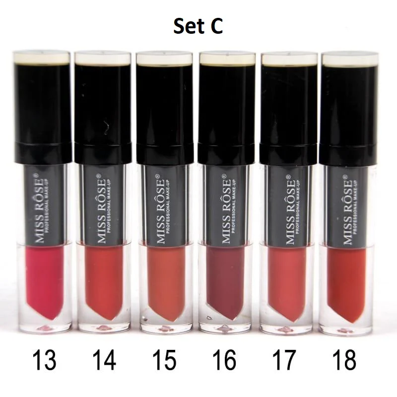 Miss Rose Nude Matte Lip Gloss (Set of 6) - Image 3