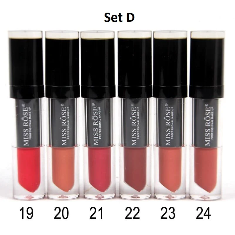 Miss Rose Nude Matte Lip Gloss (Set of 6) - Image 4