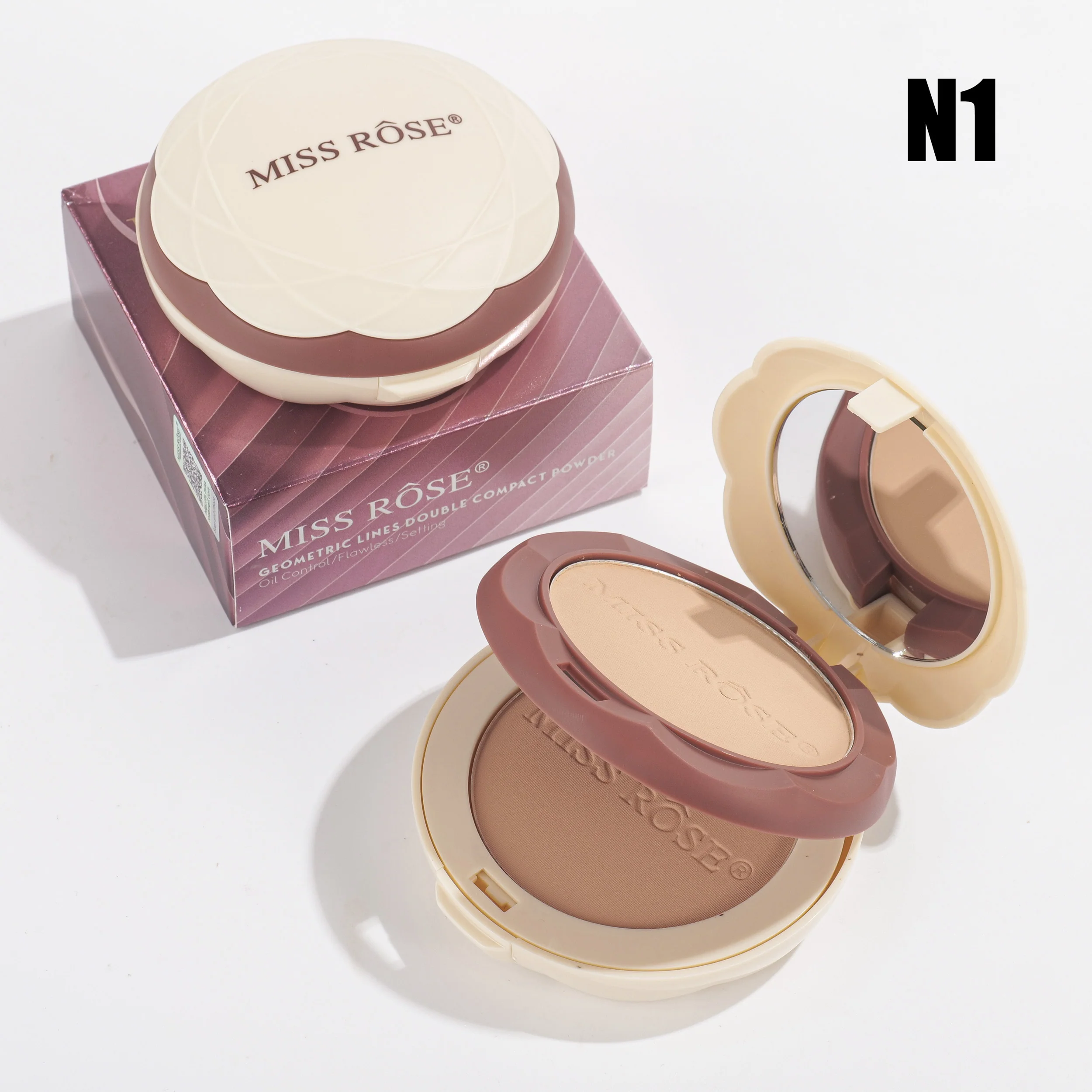 Miss Rose Oil Control Flawless Setting Compact Powder - Image 3