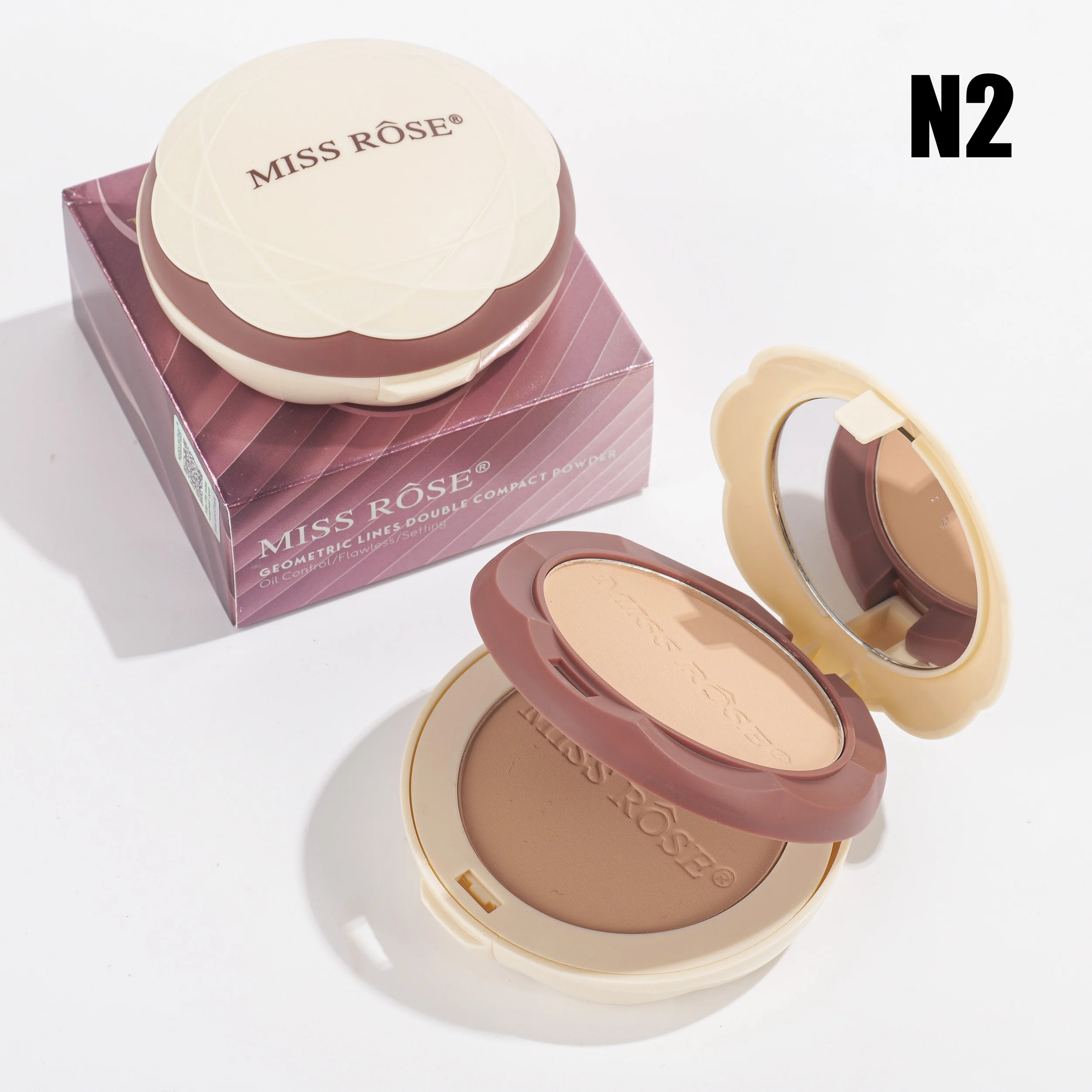Miss Rose Oil Control Flawless Setting Compact Powder - Image 4