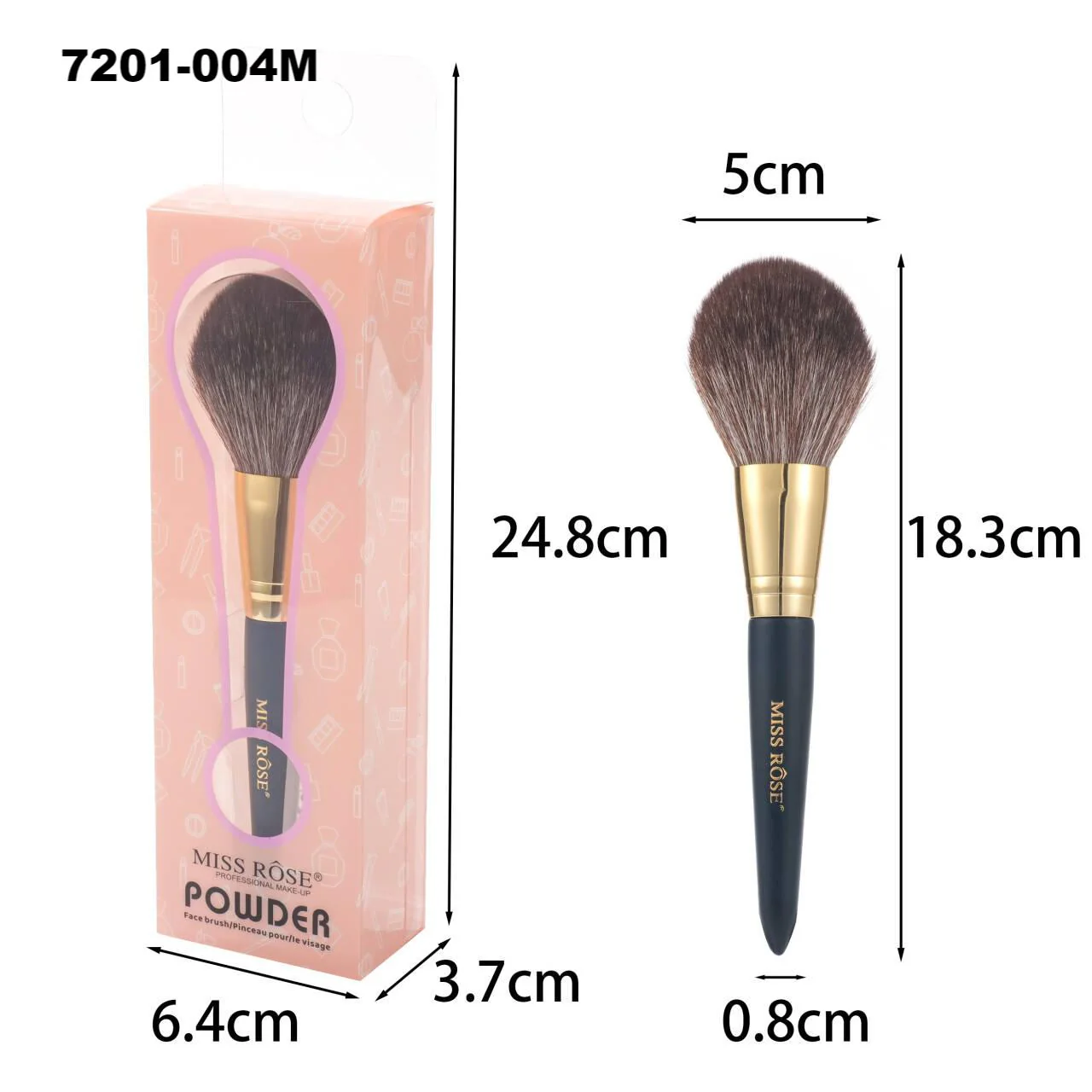 Miss Rose Powder Makeup Brush Single - Image 2