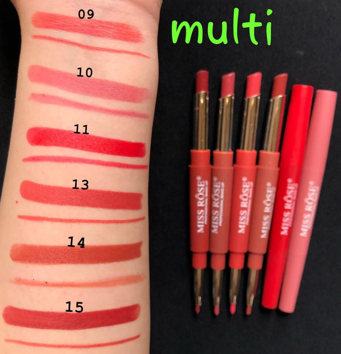 MISS ROSE Lipsticks Plus Liner - Image 6
