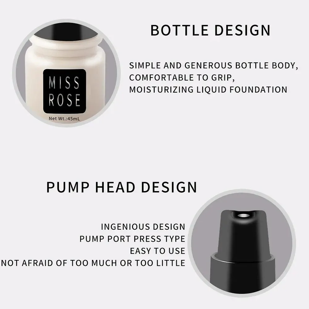 Miss Rose Waterproof Liquid foundation - Image 3