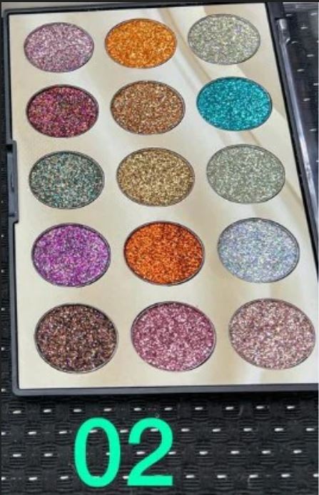 Miss Rose 15 Color Sequin Glitter Palette - Image 3