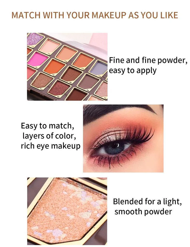 Miss Rose 24 Color Eyeshadow PAN - Image 2