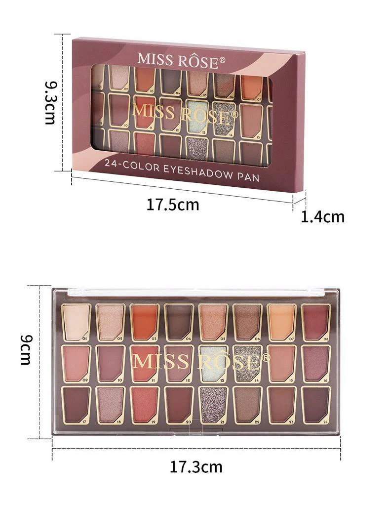 Miss Rose 24 Color Eyeshadow PAN - Image 6