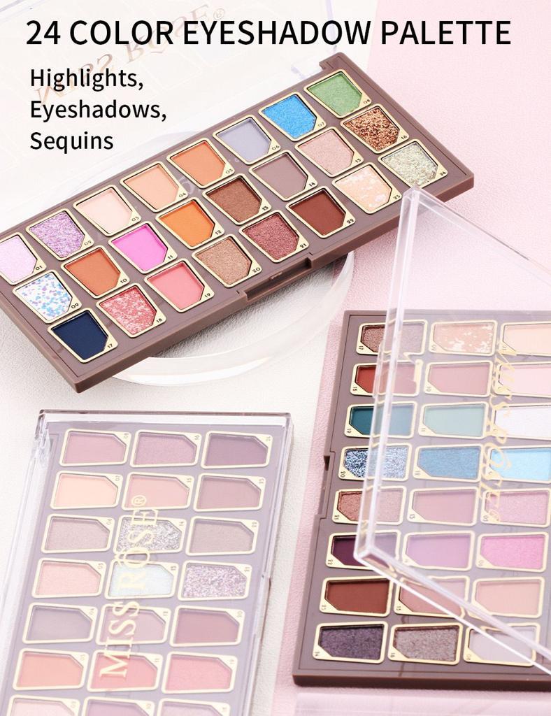 Miss Rose 24 Color Eyeshadow PAN - Image 7